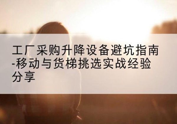 铜山移动式升降机怎么选-工厂采购升降设备避坑指南-移动与货梯挑选实战经验分享