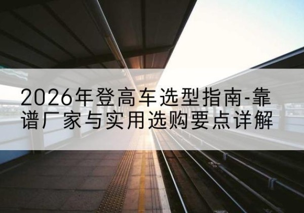 铜山登高车厂家推荐-2026年登高车选型指南-靠谱厂家与实用选购要点详解